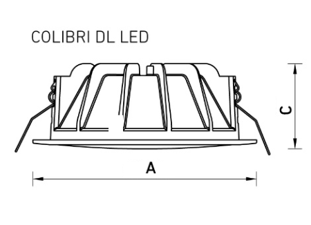 Surface mounting accessory COLIBRI DL LED