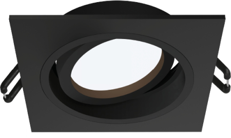 Встраиваемый cветильник WOLTA WDL-GU5.3/02BL-S IP20 под лампу GU5.3 квадратный Чёрный ALTO 92x92х25 1/100