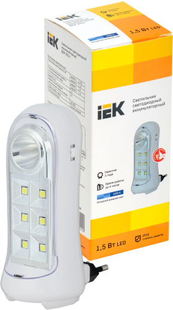 Светильник ДБА 3924 аккумулятор 3ч 1,5Вт IEK