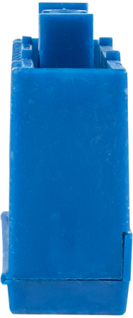 Шина "0" N (6х9мм) 10 отверстий латунь синий изолированный корпус на DIN-рейку EKF PROxima