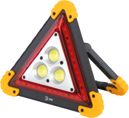Фонарь автомобильный ЭРА  AA-801 аккумуляторный, светодиодный, аварийный знак [15 Вт, COB+LED, power bank]