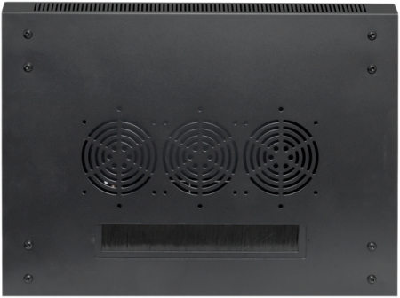 Шкаф настенный 19" TERACOM PRO 12U 600х600 мм дверь стеклянная с замком-ручкой чёрный