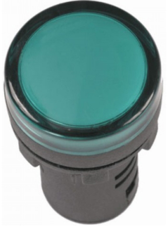 Лампа AD22DS(LED)матрица d22мм зеленый 12В AC/DC IEK