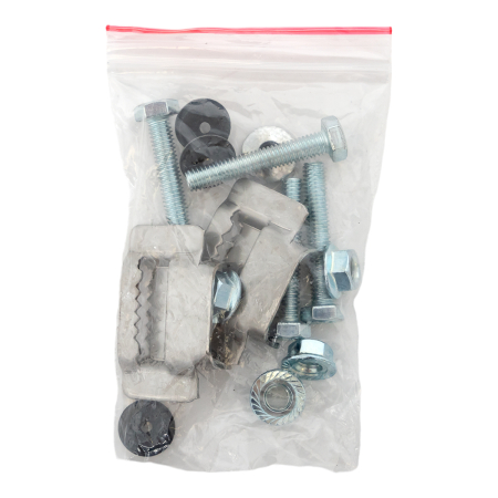 Комплект крепления на столб монтажной полосой (ширина шкафа до 400 мм) EKF Basic