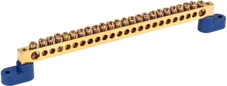 Шина N "ноль" на двух угловых изол ШНИ-8х12-24-У2-С IEK