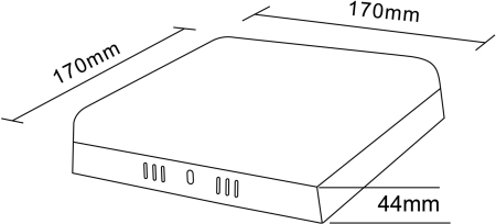 LED 16-24-6K  Светильник светодиодный ЭРА LED 16-24-6K накладной квадратный 24Вт 6500К