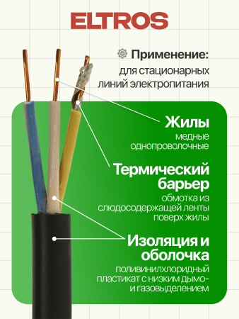 ВВГнгFRLS-0,66-30025ок-ELTROS-i