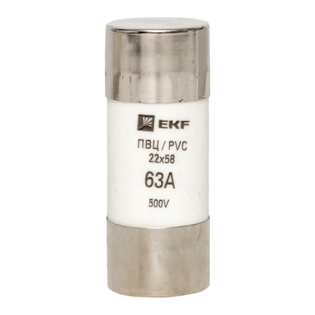 Плавкая вставка цилиндрическая ПВЦ (22х58)  63А EKF PROxima