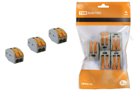 Соединительная клемма СК-412 (2,5мм2) (5 шт/упак) TDM