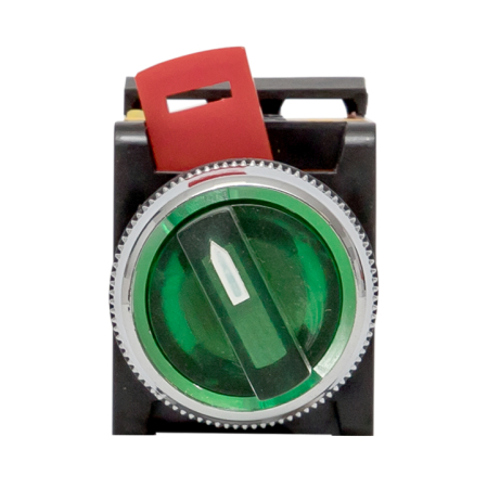 Переключатель ANC-22 3P зеленый с подсветкой 220В NO+NC EKF PROxima