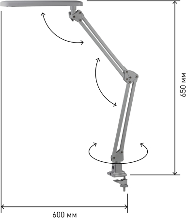 ЭРА наст.светильник NLED-441-7W-S серебро