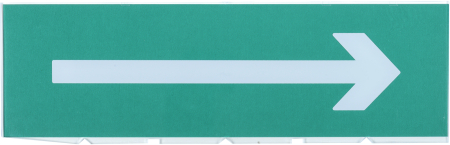 Сменное табло "Стрелка направо" зеленый фон IEK
