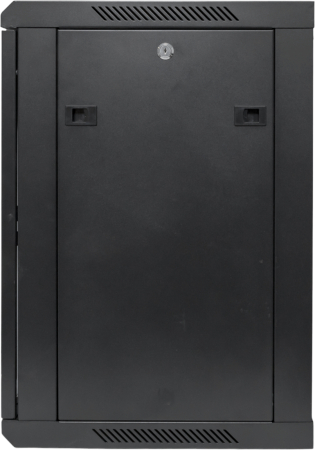 Шкаф настенный 19" TERACOM PRO 12U 600х600 мм дверь стеклянная с замком-ручкой чёрный