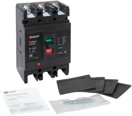 Автоматический выключатель LS125 18кА 3P 16А ProPact EKF