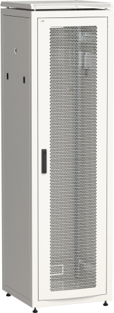 ITK Шкаф сетевой 19" LINEA N 47U 600х600 мм перфорированная передняя дверь серый