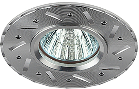 Светильник KL41 SL  ЭРА литой  "алюминевый " MR16,12V/220V, 50W  серебро