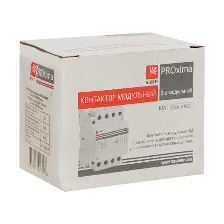Контактор модульный КМ РУ 63А 4NO (3 мод.) EKF PROxima
