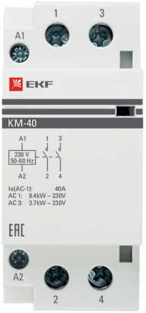 Контактор модульный КМ 40А 2NО (2 мод.) EKF PROxima