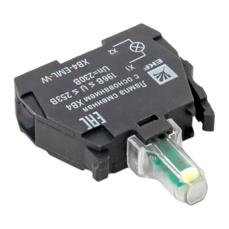 Лампа сменная c основанием XB4 белая  230В EKF PROxima