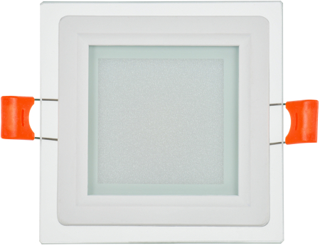 Светильник LED ДВО 1623 со стекл. квадр. 6Вт 4000К IP20 IEK