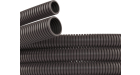 Труба ПА 6 гибкая гофр. д.10мм, ПВ-0, без протяжки, 100м, цвет тёмно-серый