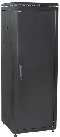 ITK Шкаф сетевой 19" LINEA N 18U 600х600 мм металлическая передняя дверь черный