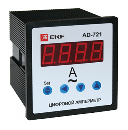 Амперметр AD-721 цифровой на панель (72х72) однофазный EKF  PROxima