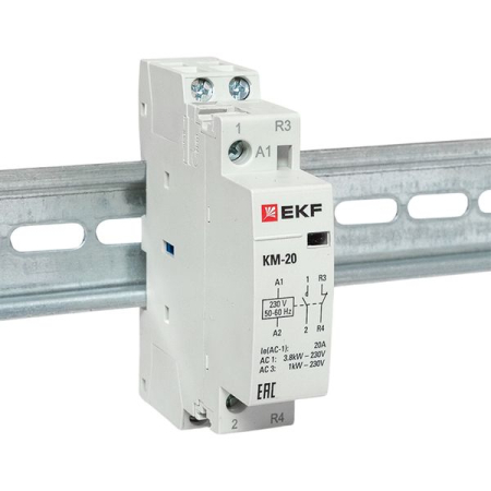 Контактор модульный КМ 20А NО+NC (1 мод.) EKF PROxima