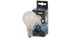 Лампа светодиодная Эра F-LED P45-5W-840-E14 frost (филамент, шар мат., 5Вт, нейтр, E14)