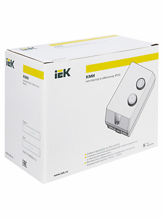 Контактор КМИ10960 9А в оболочке Ue=380В/АС3 IP54 IEK