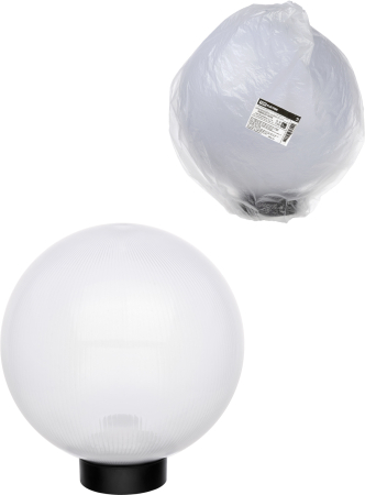 Светильник НТУ 03- 60-254 шар d=250 мм IP54 (опал призма ПММА, основание плоское ПК, Е27) TDM