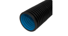 Труба гофрированная двустенная ПНД жесткая тип 450 (SN9) стойкая к ультрафиолету не распространяющая горение черная d125 мм 6м (36м/уп) Промрукав Труба гофрированная двустенная ПНД жесткая тип 450 (SN9) стойкая к ультрафиолету не распространяющая горение черная d125 мм 6м (36м/уп) Промрукав