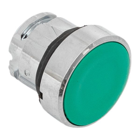 Исполнительный механизм кнопки XB4 зеленый плоский возвратный без фиксации, без подсветки IP65 EKF