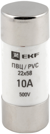 Плавкая вставка цилиндрическая ПВЦ (22х58)  10А EKF PROxima