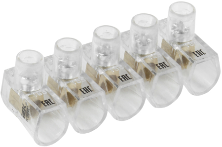 Зажим винтовой концевой изолированный КЗВИ 2,5мм2 (5x1) IEK