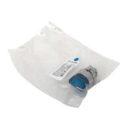 Исполнительный механизм переключателя ХB4 синий на 3 положения возвратный без фиксации, с подсветкой с короткой ручкой IP65 EKF