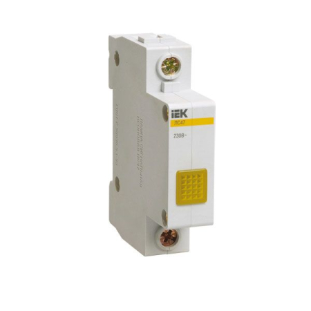 Сигнальная лампа ЛС-47 (желтая) (неон) IEK