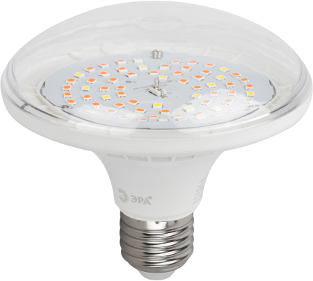 FITO-18W-Ra90-E27   Фитолампа для растений светодиодная ЭРА FITO-18W-Ra90-E27 полного спектра 18 Вт Е27