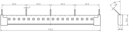 Соединительная шина для разъемов rm5(4)-22-4(3) 5 полюсов AVERES EKF