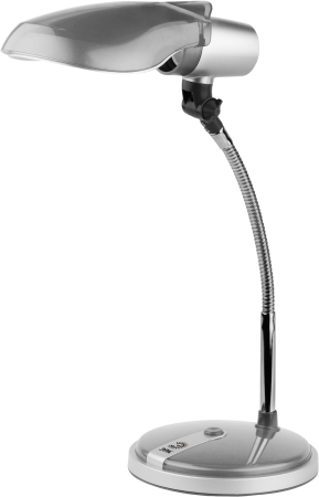 ЭРА наст.светильник NE-301-E27-15W-S серебро