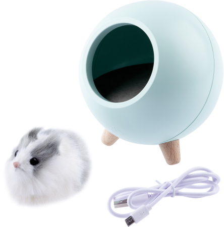 NLED-468-1W-GR  Детский ночник - светильник светодиодный ЭРА NLED-468-1W-GR хомяк зеленый