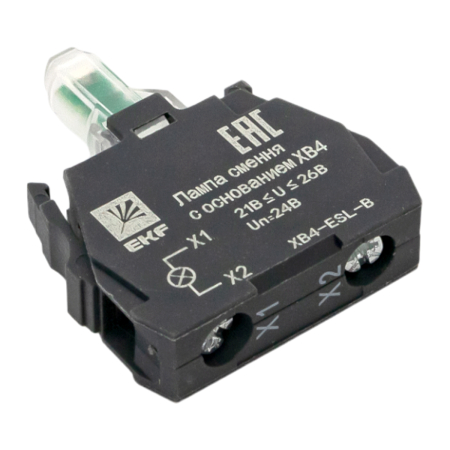 Лампа сменная c основанием XB4 синяя 24В EKF PROxima