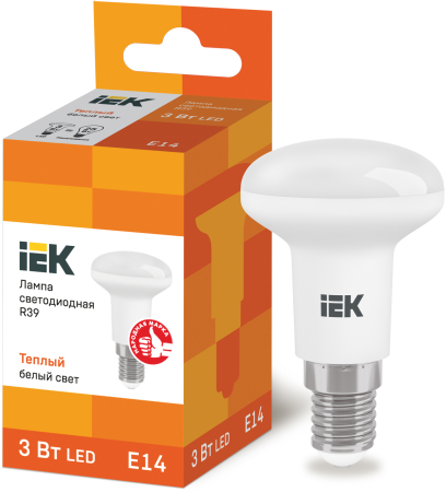 Лампа светодиодная ECO R39 рефлектор 3Вт 230В 3000К E14 IEK