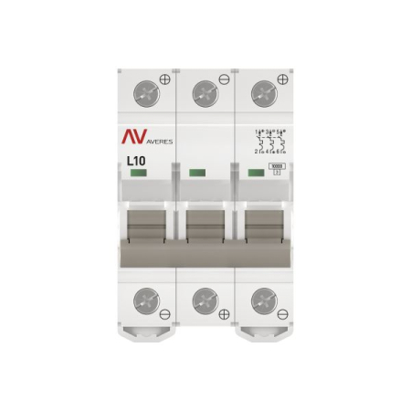 Выключатель автоматический AV-10 DC 3P 10A (L) 10kA EKF AVERES