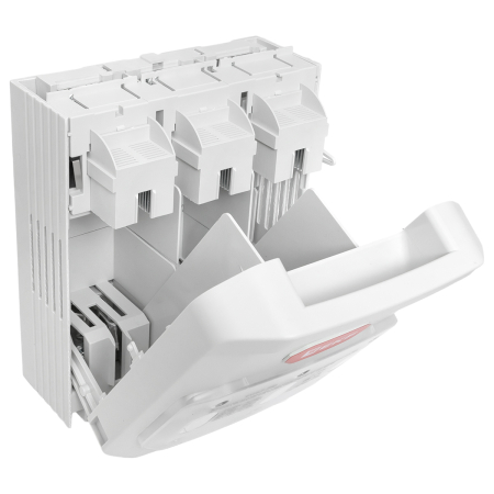 Выключатель-разъединитель УВРЭ v2 250А с дополнительным контактом (NO+NC) откидного типа под предохранители ППН (габ.1) EKF