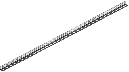 Вертикальный уголок для ВРУ 1800мм перфорированный TDM