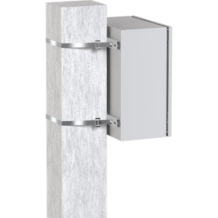 Комплект крепления на столб монтажной полосой (ширина шкафа до 400 мм) EKF Basic