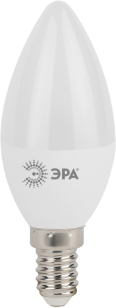 Лампа светодиодная Эра LED B35-9W-860-E14 (диод, свеча, 9Вт, хол, E14)
