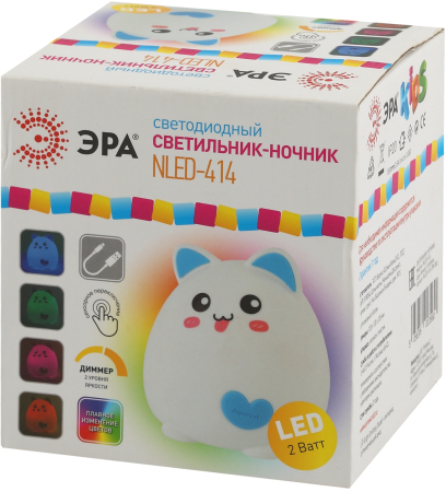 Светильники настольные  ЭРА NLED-414-2W-BU белый с синим наст.светильник