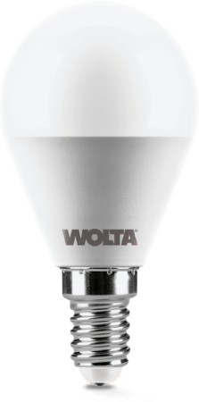 Светодиодная лампа WOLTA 25S45GL12E14 "Шар" G45 12Вт 1050лм 4000К Е14 1/50